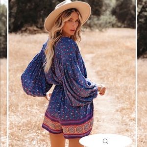 Vici Collection boho floral print romper